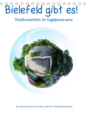 Bielefeld gibt es! Stadtansichten im Kugelpanorama (Tischkalender 2022 DIN A5 hoch) von Schwarzer,  Kurt