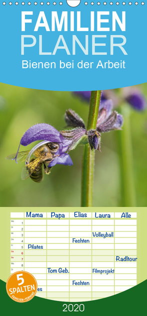 Bienen bei der Arbeit – Familienplaner hoch (Wandkalender 2020 , 21 cm x 45 cm, hoch) von Kropf,  Zlatko