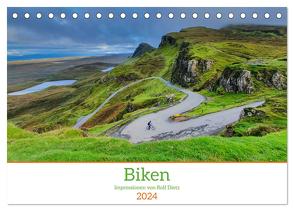 Biken – Impressionen von Rolf Dietz (Tischkalender 2024 DIN A5 quer), CALVENDO Monatskalender von Dietz,  Rolf