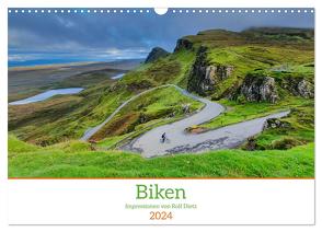 Biken – Impressionen von Rolf Dietz (Wandkalender 2024 DIN A3 quer), CALVENDO Monatskalender von Dietz,  Rolf