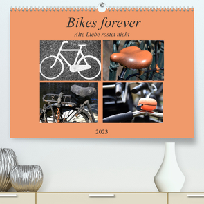 Bikes forever (Premium, hochwertiger DIN A2 Wandkalender 2023, Kunstdruck in Hochglanz) von Thauwald,  Pia