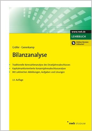 Bilanzanalyse von Gerenkamp,  Thorsten, Gräfer,  Horst