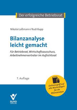 Bilanzanalyse leicht gemacht von Laßmann,  Nikolai, Rupp,  Rudi