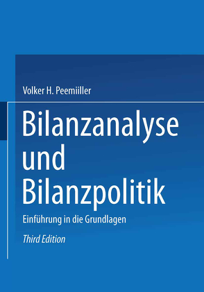 Bilanzanalyse und Bilanzpolitik von Peemöller,  Volker H.