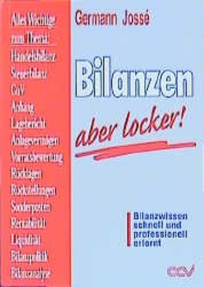 Bilanzen – aber locker! von Jossé,  Germann