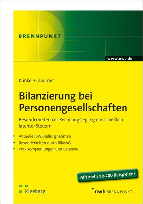 Bilanzierung bei Personengesellschaften von Bauer,  Sebastian, König,  Beate, Künkele,  Kai Peter, Zwirner,  Christian