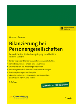 Bilanzierung bei Personengesellschaften von Boecker,  Corinna, Busch,  Julia, König,  Beate, Krauß,  Felix, Künkele,  Kai Peter, Mitrovic,  Sanja, Zwirner,  Christian