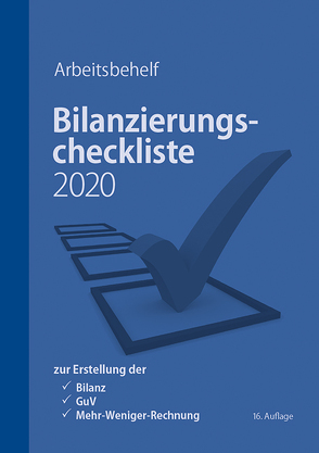 Bilanzierungscheckliste 2020 von Brein,  Markus, Denk,  Christoph