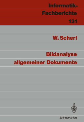 Bildanalyse allgemeiner Dokumente von Scherl,  Wolfgang