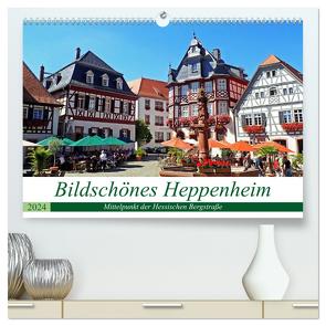 Bildschönes Heppenheim Mittelpunkt der Hessischen Bergstraße (hochwertiger Premium Wandkalender 2024 DIN A2 quer), Kunstdruck in Hochglanz von Andersen,  Ilona