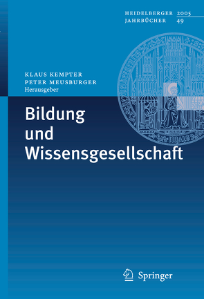 Bildung und Wissensgesellschaft von Kempter,  Klaus, Meusburger,  Peter