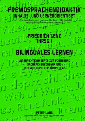 Bilinguales Lernen von Lenz,  Friedrich