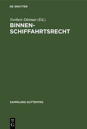 Binnenschiffahrtsrecht von Bemm,  Wilfrid, Vortisch,  Otto