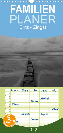 Familienplaner Binz – Zingst 2022 (Wandkalender 2022 , 21 cm x 45 cm, hoch) von Schulz,  Jörn