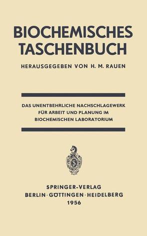 Biochemisches Taschenbuch von Kuhn,  R., Rauen,  H. M.