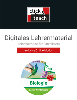 Biologie – Baden-Württemberg / Biologie BW click & teach 9/10 Box von Hellinger,  Felix, Karl,  Philipp, Knapp,  Oliver, Konermann,  Johannes, Marenberg,  Nina, Nickl,  Thomas, Oberste-Padtberg,  Gerlinde, Rosenbaum,  Simon, Schmidt,  Margit, Thiesing,  Christina, Ullrich-Winter,  Susanne