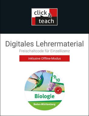 Biologie – Baden-Württemberg / Biologie BW click & teach 9/10 Box von Hellinger,  Felix, Karl,  Philipp, Knapp,  Oliver, Konermann,  Johannes, Marenberg,  Nina, Nickl,  Thomas, Oberste-Padtberg,  Gerlinde, Rosenbaum,  Simon, Schmidt,  Margit, Thiesing,  Christina, Ullrich-Winter,  Susanne