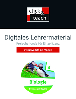 Biologie – Bayern / Biologie Bayern click & teach 8 Box von Fleischmann,  Michaela, Gritsch,  Kathrin, Hermann,  Alina, Kotzebue,  Lena von, Schmidkonz,  Johannes, Schmidkonz,  Sonja, Schmidt,  Margit, Steinhofer,  Harald, Trescher,  Christoph, Wild,  Fiona