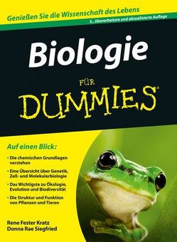 Biologie für Dummies von Fester Kratz,  Rene, Siegfried,  Donna Rae