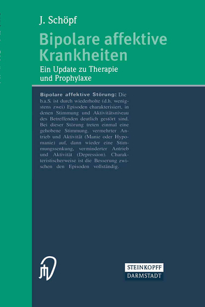 Bipolare affektive Krankheiten von Schöpf,  J.