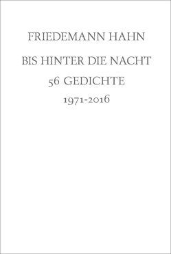 Bis hinter die Nacht von Hahn,  Friedemann