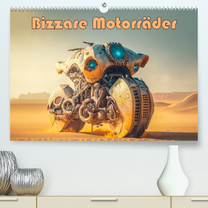 Bizzare Motorräder (hochwertiger Premium Wandkalender 2024 DIN A2 quer), Kunstdruck in Hochglanz von Brunner-Klaus,  Liselotte