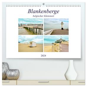 Blankenberge – belgischer Küstenort (hochwertiger Premium Wandkalender 2024 DIN A2 quer), Kunstdruck in Hochglanz von Schwarze,  Nina