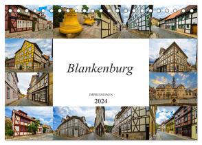 Blankenburg Impressionen (Tischkalender 2024 DIN A5 quer), CALVENDO Monatskalender von Meutzner,  Dirk