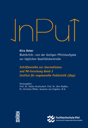 Blattkritik – von der lästigen Pflichtaufgabe zur täglichen Qualitätskontrolle von Oster,  Kira