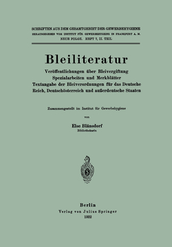 Bleiliteratur von Blänsdorf,  Else