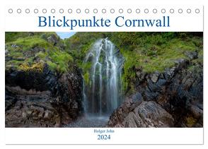 Blickpunkte Cornwall (Tischkalender 2024 DIN A5 quer), CALVENDO Monatskalender von John,  Holger