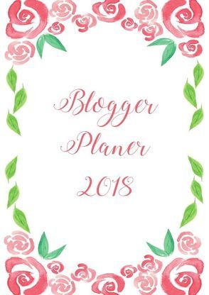 Bloggerplaner 2018 von Chupik,  Alexandra