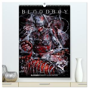 BLOODBOY/CREEPY ILLUSTRATION (hochwertiger Premium Wandkalender 2024 DIN A2 hoch), Kunstdruck in Hochglanz von BLOODBOY,  BLOODBOY