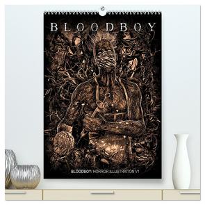 BLOODBOY/ HORROR ILLUSTRATION V1 (hochwertiger Premium Wandkalender 2024 DIN A2 hoch), Kunstdruck in Hochglanz von BLOODBOY,  BLOODBOY