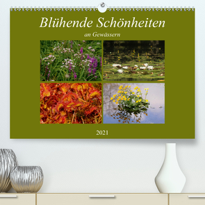 Blühende Schönheiten an Gewässern (Premium, hochwertiger DIN A2 Wandkalender 2021, Kunstdruck in Hochglanz) von Erlwein,  Winfried