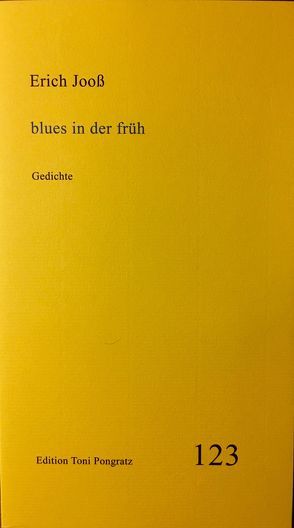 blues in der früh von Jooss,  Erich