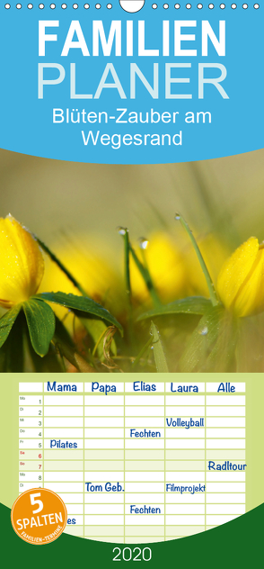 Blüten-Zauber am Wegesrand 2020 – Familienplaner hoch (Wandkalender 2020 , 21 cm x 45 cm, hoch) von Klapp,  Lutz