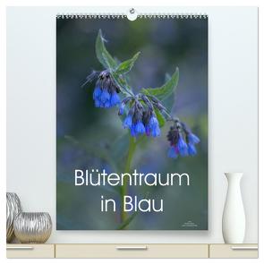 Blütentraum in Blau (hochwertiger Premium Wandkalender 2024 DIN A2 hoch), Kunstdruck in Hochglanz von Adam,  Ulrike