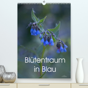 Blütentraum in Blau (Premium, hochwertiger DIN A2 Wandkalender 2022, Kunstdruck in Hochglanz) von Adam,  Ulrike