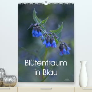 Blütentraum in Blau (Premium, hochwertiger DIN A2 Wandkalender 2023, Kunstdruck in Hochglanz) von Adam,  Ulrike