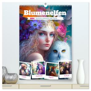 Blumenelfen. Mystische Lichtwesen voller Poesie (hochwertiger Premium Wandkalender 2024 DIN A2 hoch), Kunstdruck in Hochglanz von Hurley,  Rose