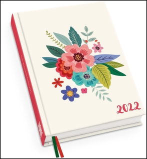 Blumenwiese Taschenkalender 2022 ‒ Blumen-Design ‒ Terminplaner mit Wochenkalendarium ‒ Format 11,3 x 16,3 cm