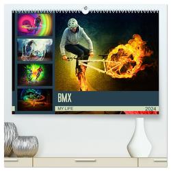 BMX My Life (hochwertiger Premium Wandkalender 2024 DIN A2 quer), Kunstdruck in Hochglanz von Meutzner,  Dirk