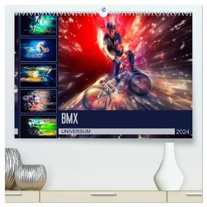 BMX Universum (hochwertiger Premium Wandkalender 2024 DIN A2 quer), Kunstdruck in Hochglanz von Meutzner,  Dirk