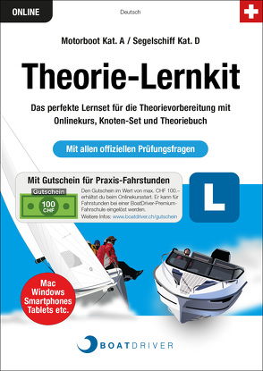 BoatDriver – Theorie-Lernkit: Motorboot Kat. A / Segelschiff Kat. D