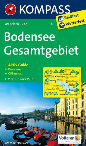 Bodensee Gesamtgebiet von KOMPASS-Karten GmbH