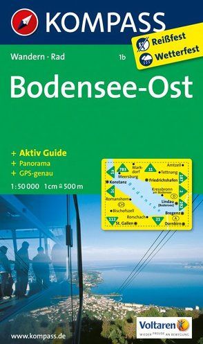 KOMPASS Wanderkarte Bodensee Ost von KOMPASS-Karten GmbH