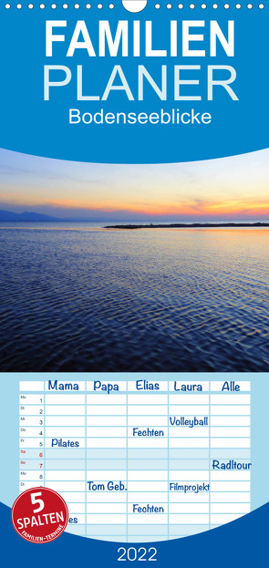 Familienplaner Bodenseeblicke (Wandkalender 2022 , 21 cm x 45 cm, hoch) von Kepp,  Manfred