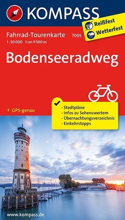 Fahrrad-Tourenkarte Bodenseeradweg von KOMPASS-Karten GmbH