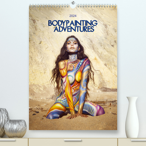 Bodypainting Adventures – Farbe auf nackter Haut (Premium, hochwertiger DIN A2 Wandkalender 2024, Kunstdruck in Hochglanz) von Boehm,  Julie